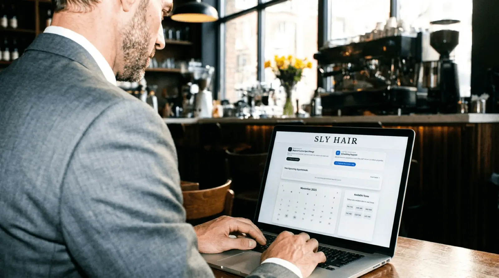 Sly Hair Scheduling Interface